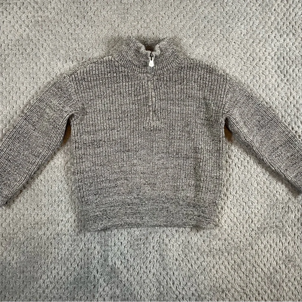 Gap Kids 1/4 Zip‎ Sweater Gray Pullover Size XS Preppy Classic Casual